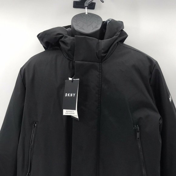 DKNY Men's Full-Length Hooded Parka - Size Medium - Picture 10 of 12